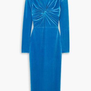 Alex Perry-Preston Velvet Turleneck Twist Long Sleeve Dress Sz-14 -New With Tags